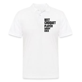 Best Croquet Player Daddy Ever - Croquet Daddy - Men's Polo Shirt - white - Front - Kai (181cm)
