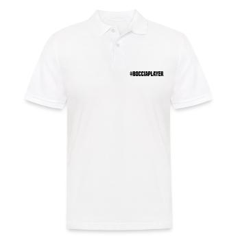 #BocciaPlayer - Bocce Ball Player - Men's Polo Shirt - white - Front - Kai (181cm)
