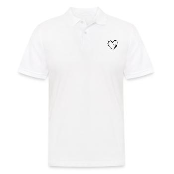 Rugby Heart Rugby Heart - Männer Poloshirt - Weiß - Vorne - Kai (181cm)