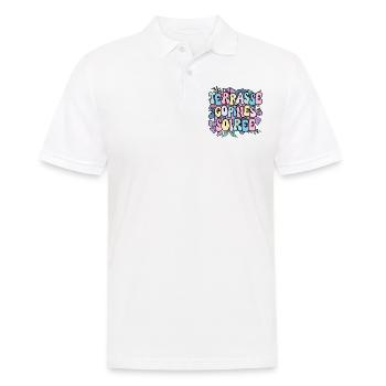 Apéro Amie Femme Terrasse Copines Soirée - Polo Homme - blanc - Devant - Kai (181cm)