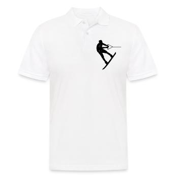 Wakeboard Wakeboarder Wakesurf - Polo Homme - blanc - Devant - Kai (181cm)