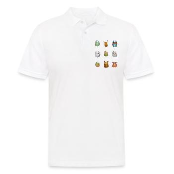 Eule Uhu Tier Waldtier Steinkauz Schleiereulen Fun - Männer Poloshirt - Weiß - Vorne - Kai (181cm)