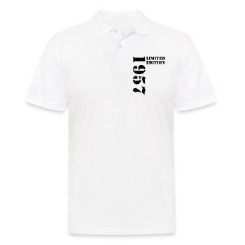 1957 édition limitée anniversaire cadeau femme mari - Polo Homme - blanc - Devant - Kai (181cm)