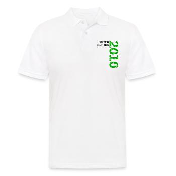 2010 Édition Limitée Anniversaire Cadeau Femme Mari - Polo Homme - blanc - Devant - Kai (181cm)