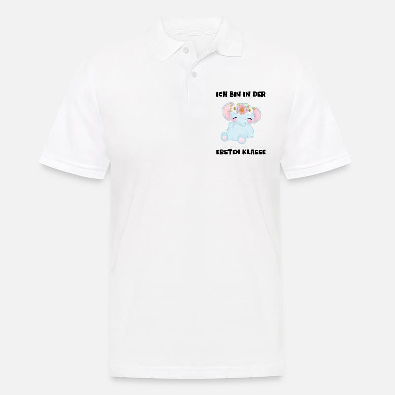 Mädchen Einschulung 2023 Schulbeginn Schulkind - Männer Poloshirt - Weiß