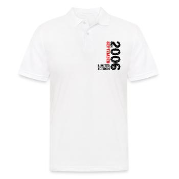 2006 September Limited Edition 17. Geburtstag Deko - Männer Poloshirt - Weiß - Vorne - Kai (181cm)