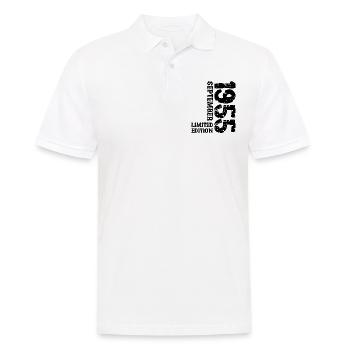1955 September Limited Edition 68. Geburtstag Deko - Männer Poloshirt - Weiß - Vorne - Kai (181cm)