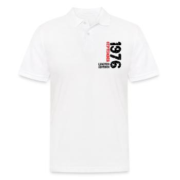 1976 September Limited Edition 47. Geburtstag Deko - Männer Poloshirt - Weiß - Vorne - Kai (181cm)