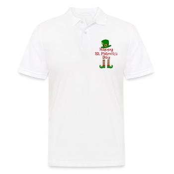 Accessoires de la Saint-Patrick Irlande Shamrock décoration - Polo Homme - blanc - Devant - Kai (181cm)