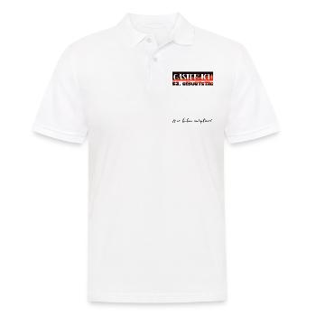 Livre d'or pour femmes et hommes, cadeau de 52e anniversaire, décoration - Polo Homme - blanc - Devant - Kai (181cm)