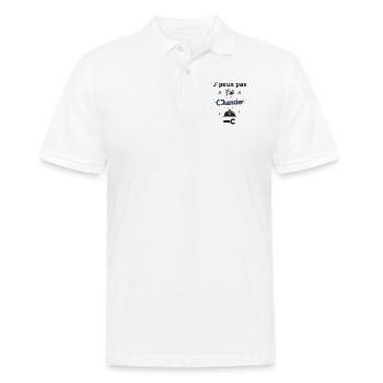 J'peux pas j'ai Chantier - Polo Homme - blanc - Devant - Kai (181cm)