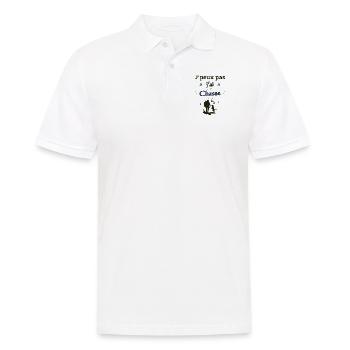 J'peux pas j'ai chasse - Polo Homme - blanc - Devant - Kai (181cm)