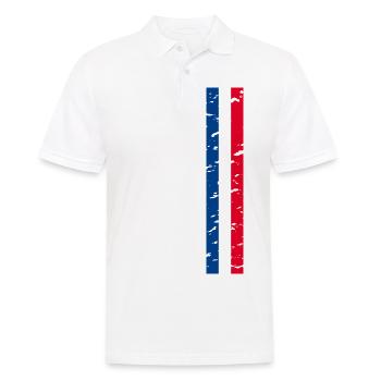I Love France Elegance Style Design Outfits - Men's Polo Shirt - white - Front - Kai (181cm)