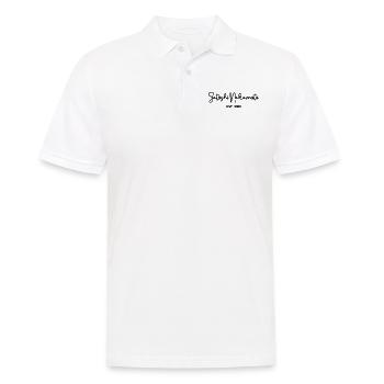 Satoshi Nakamoto Bitcoin Blockchain 2009 - Männer Poloshirt - Weiß - Vorne - Kai (181cm)