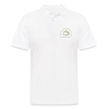 Matcha latte green aesthetic - Men's Polo Shirt - white - Front - Kai (181cm)