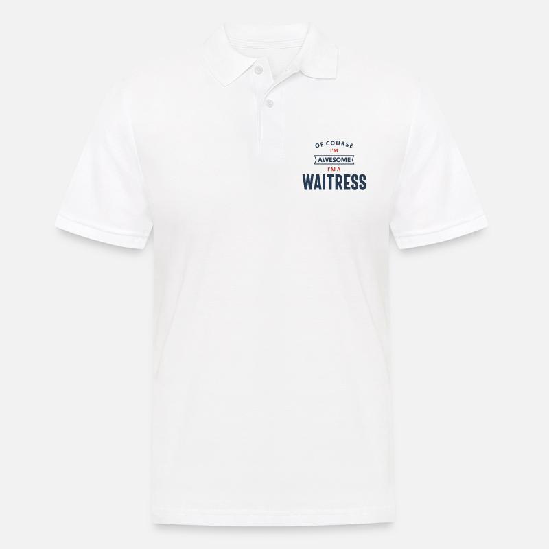 Kellnerin Beruf - Männer Poloshirt - Weiß
