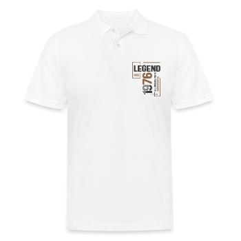Legend Since 1976 47 birthday - Men's Polo Shirt - white - Front - Kai (181cm)