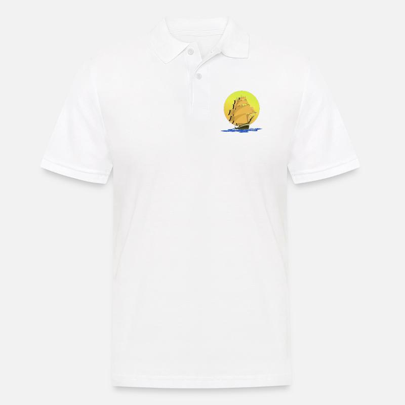 Schifffahrt - Männer Poloshirt - Weiß
