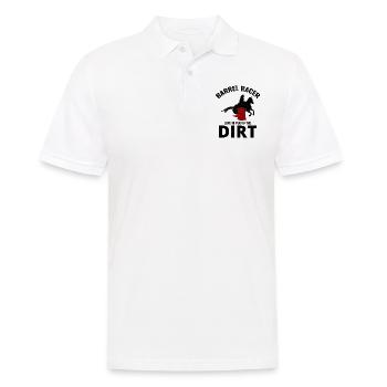 Barrel Racer Rodeo Racing Horse Riding Race Lustig - Männer Poloshirt - Weiß - Vorne - Kai (181cm)