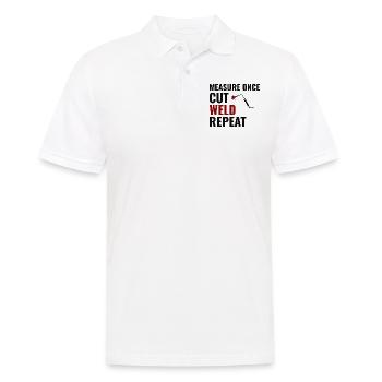 Welding Welder Metal Construction Ironworker - Men's Polo Shirt - white - Front - Kai (181cm)