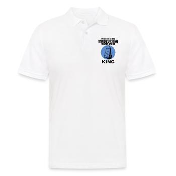 Windsurfing Windsurf Windsurfer Surf Water Sport - Men's Polo Shirt - white - Front - Kai (181cm)
