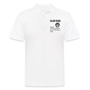 Husky Schlitten Hunderennen Alaskan Racers - Männer Poloshirt - Weiß - Vorne - Kai (181cm)