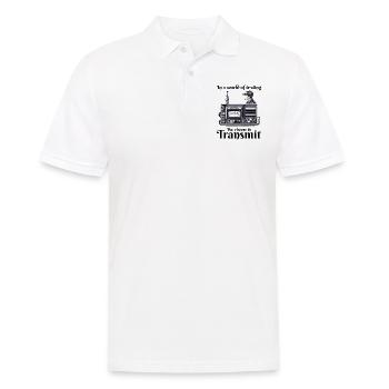 Vintage Ham Radio Operator Funny - Men's Polo Shirt - white - Front - Kai (181cm)