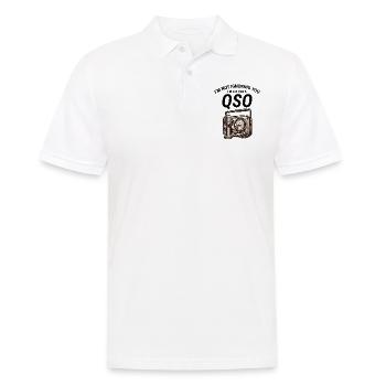 Opérateur de radio amateur nostalgique QSO Vintage classique - Polo Homme - blanc - Devant - Kai (181cm)