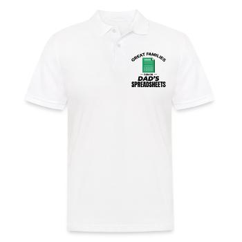 Buchhalter Papa Buchhaltung Finanzen Finanzen Lustig - Männer Poloshirt - Weiß - Vorne - Kai (181cm)