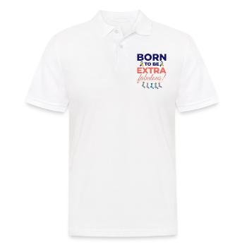 La sensibilisation au syndrome de Down est très fabuleuse - Polo Homme - blanc - Devant - Kai (181cm)