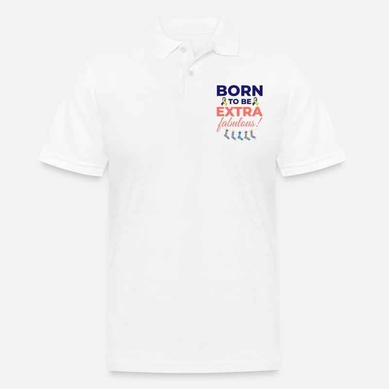 Down-Syndrom-Bewusstsein Extra fabelhaft - Männer Poloshirt - Weiß