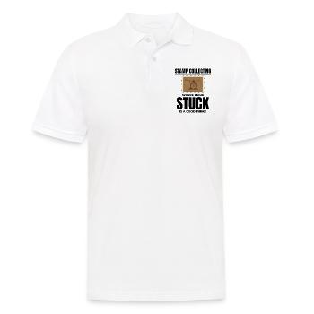 Briefmarkensammler Sammler Hobby Philatelist - Männer Poloshirt - Weiß - Vorne - Kai (181cm)