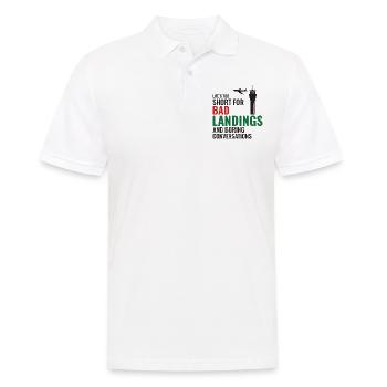 Air Traffic Controller ATC Aviation Humor Airplane - Men's Polo Shirt - white - Front - Kai (181cm)
