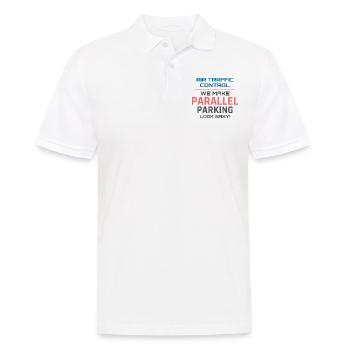 Air Traffic Controller ATC Aviation Humor Airplane - Men's Polo Shirt - white - Front - Kai (181cm)