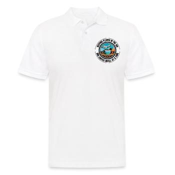 Air Traffic Controller Coffee ATC Aviation Humor - Men's Polo Shirt - white - Front - Kai (181cm)