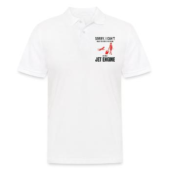Flight Attendant Aviation Cabin Crew Air Hostess - Men's Polo Shirt - white - Front - Kai (181cm)