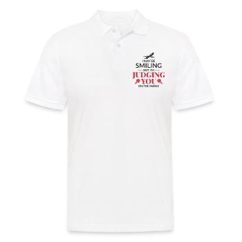 Flight Attendant Aviation Cabin Crew Air Hostess - Men's Polo Shirt - white - Front - Kai (181cm)