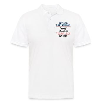 Flugbegleiter im Ruhestand Flugbegleiter Flugbegleiter - Männer Poloshirt - Weiß - Vorne - Kai (181cm)