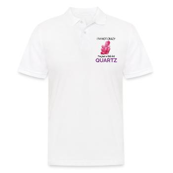 Crystal Collecting Rock Hunting Mineral Collector - Men's Polo Shirt - white - Front - Kai (181cm)