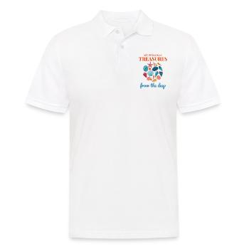 Seashells Collector Beachcomber Sea Shell Ocean - Men's Polo Shirt - white - Front - Kai (181cm)