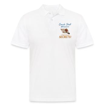 Conch Seashells Collector Beachcomber Sea Shell - Men's Polo Shirt - white - Front - Kai (181cm)