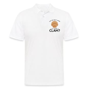 Palourde coquillage coquillages Collector Beachcomber Funny - Polo Homme - blanc - Devant - Kai (181cm)