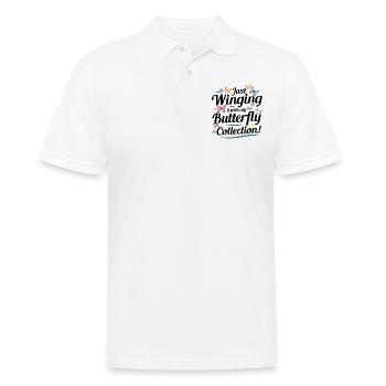 Butterfly Butterflies Insect Collector Entomology - Men's Polo Shirt - white - Front - Kai (181cm)
