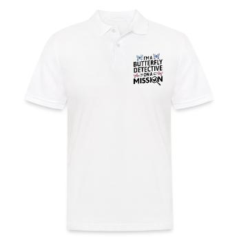 Butterfly Butterflies Insect Collector Entomology - Men's Polo Shirt - white - Front - Kai (181cm)