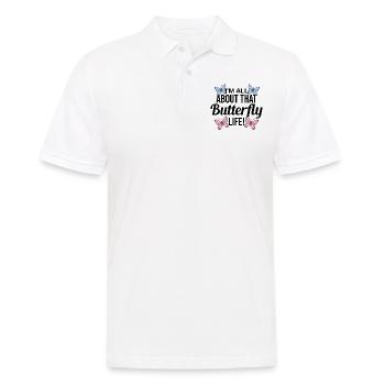 papillons papillons collectionneur d’insectes Entomologie - Polo Homme - blanc - Devant - Kai (181cm)