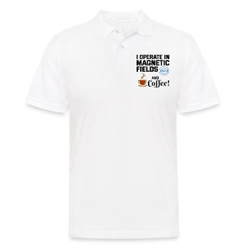 Électricien Humour Technicien en électricité Café - Polo Homme - blanc - Devant - Kai (181cm)