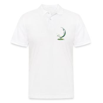 Zarte Gewächse - Männer Poloshirt - Weiß - Vorne - Kai (181cm)