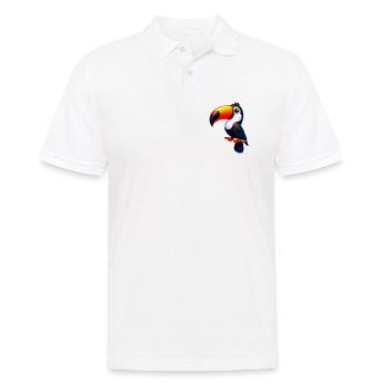 Tukan - Männer Poloshirt - Weiß - Vorne - Kai (181cm)