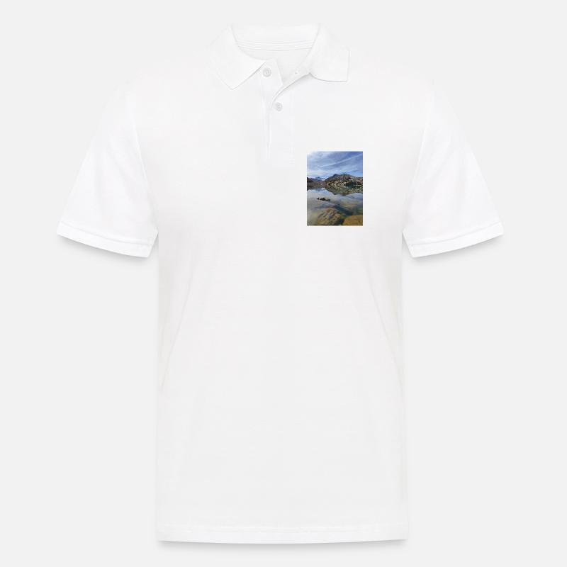 Bramant See - Männer Poloshirt - Weiß