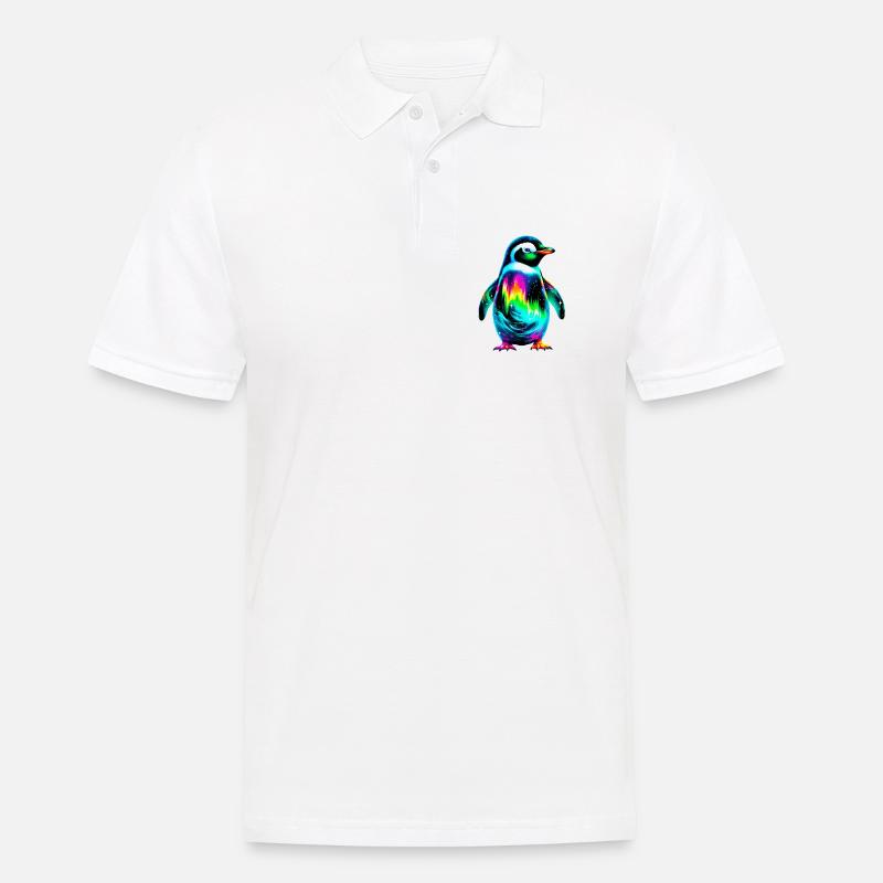 Pinguin - Männer Poloshirt - Weiß